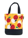 FAMILIAR APPLE-PRINT TOTE