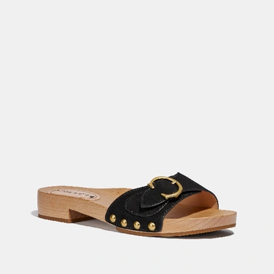 Coach Bleeker Sandal In Black