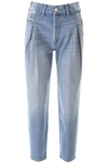 RE/DONE PLEATED BAGGY JEANS,11360183
