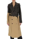 BOTTEGA VENETA BOTTEGA VENETA CONTRAST PANEL TRENCH COAT