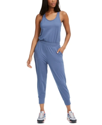 Nike Yoga Women's 7/8 Jumpsuit (diffused Blue) - Clearance Sale In Diffused Blue,obsidian Mist