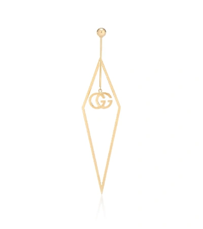 Gucci Gg Running 18kt-gold Single Earring In 金色