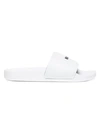 Msgm Logo Tech Slide Sandals In White