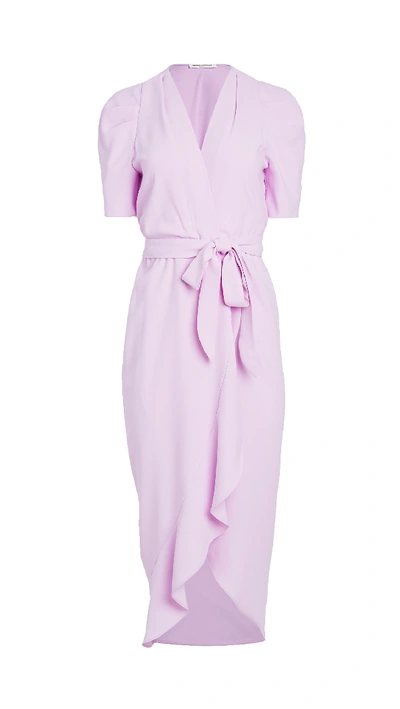 Amanda Uprichard Bonjour High-low Hem Dress In Electric Lilac