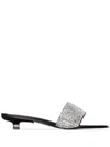 BY FAR CENI 30 CRYSTAL STRAP MULE SANDALS