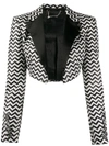 PHILIPP PLEIN BOLERO ROCK CROPPED JACKET