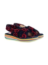 GUCCI GG TERRY CLOTH SANDALS