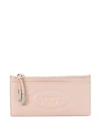 Tod's Logo-embossed Coin Pouch In Pink