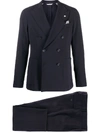 Manuel Ritz Two-piece Suit In Blue