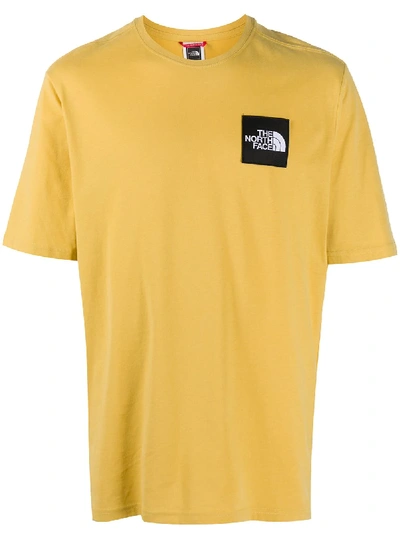 The North Face Oversized Logo Patch Sweatshirt In Yellow