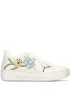 RENÉ CAOVILLA DOUBLE XTRA EMBELLISHED SNEAKERS
