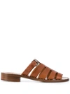 Church's Brown Dori Leather Gladiator Sandals In Brown