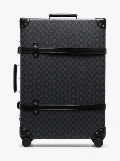Gucci Black Globe-trotter Gg Supreme Leather Check-in Suitcase