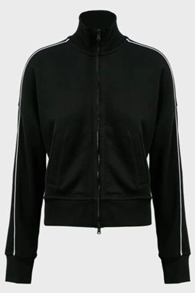 Atm Anthony Thomas Melillo Contrast-piping Zip-up Jacket In Black