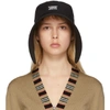 BURBERRY BURBERRY BLACK COTTON BONNET HAT