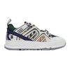 BURBERRY BURBERRY WHITE AND BEIGE UNION SNEAKERS