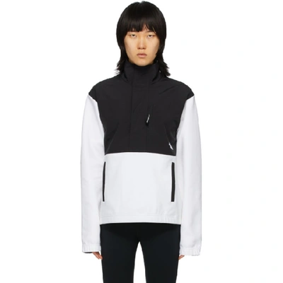 The North Face Black And White Graphic Collection Pullover Jacket In La9 Wht/blk