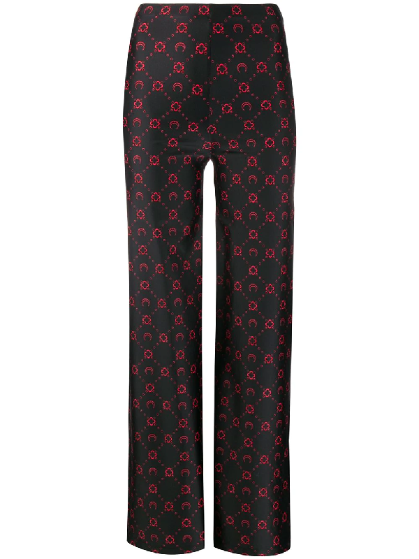 Marine Serre Black Moonagram Jeans