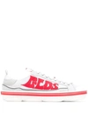 Gcds Side Logo Print Sneakers In White