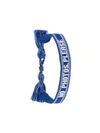 Mc2 Saint Barth No Photos Please Embroidered Bracelet In Blue