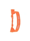 Mc2 Saint Barth Only Toy Boy Embroidered Bracelet In Orange