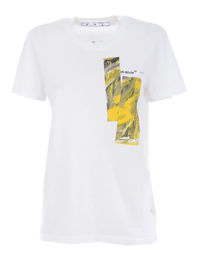 Off-white Short Sleeve T-shirt In Bianco