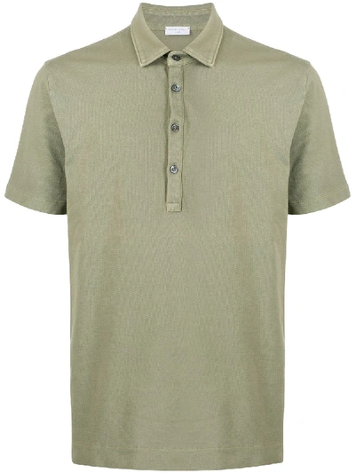 Boglioli Short-sleeved Plain Polo Shirt In Green