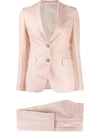 Tagliatore Three Piece Trouser Suit In Pink