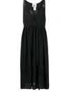 Erika Cavallini Midi Flared Dress In Black