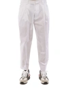 DSQUARED2 STRETCH COTTON trousers IN WHITE,S71KB0 280S3517 5100