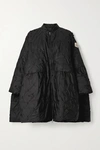 MONCLER GENIUS 4 SIMONE ROCHA ALPINIA APPLIQUÉD EMBROIDERED QUILTED SHELL DOWN COAT