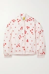 MONCLER GENIUS + 4 SIMONE ROCHA PERSEA APPLIQUÉD EMBROIDERED SHELL DOWN BOMBER JACKET