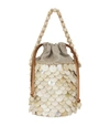 ARANAZ MINI FISH SCALE BUCKET BAG,15379139