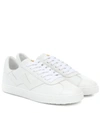 STUART WEITZMAN DARYL LEATHER SNEAKERS,P00440585