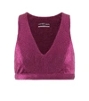 Lanston Sport Highland Jacquard Sports Bra In Pink
