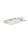 Christofle Vertigo Medium Rectangular Tray In Silver