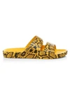 FREEDOM MOSES Snake-Print Plastic Pool Slides