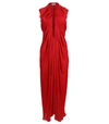 MAISON RABIH KAYROUZ Red Draped Midi Dress