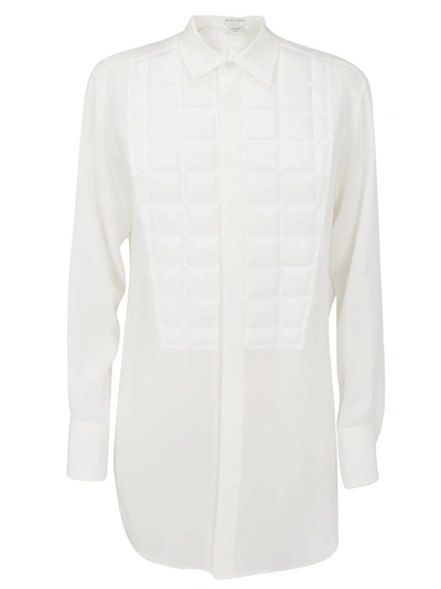 Bottega Veneta Padded-detail Long-sleeve Shirt In White
