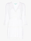 Melissa Odabash Victoria Embroidered Beach Dress In White