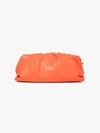 Bottega Veneta Chain Pouch Leather Shoulder Bag In Orange