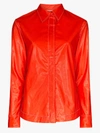 MARKOO FAUX LEATHER SHIRT,S2001N300714707565