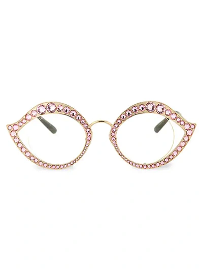 Gucci Novelty Special Edition 41mm Cat Eye Sunglasses In Pink