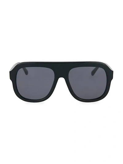 Stella Mccartney 54mm Square Aviator Sunglasses In Black