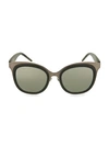 Pomellato 48mm Cat Eye Sunglasses In Grey Black