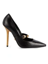 VERSACE MARY JANE LEATHER STILETTO PUMPS,0400012517571