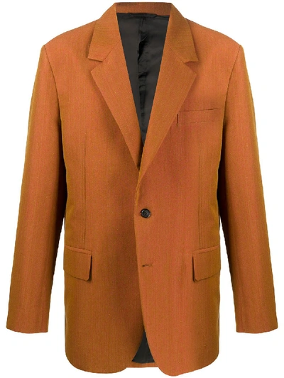 Acne Studios Classic Tailored Blazer In Orange