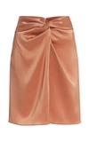 NANUSHKA MILO DRAPED SATIN MINI SKIRT,803782