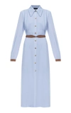ANNA OCTOBER ALEXANDRA BELTED CREPE DE CHINE SHIRT DRESS,812956