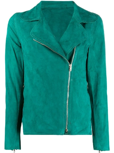 Salvatore Santoro Long Sleeve Zipped Jacket In Green